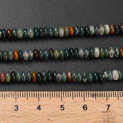 Природного индийского агата бисер нитей G-L635-A29-4x2mm