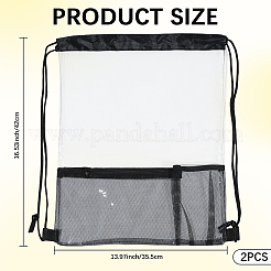 Водонепроницаемые пластиковые рюкзаки с завязками для отдыха на природе ABAG-WH20018-14A