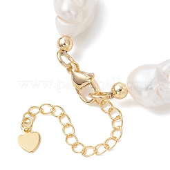 Браслеты с жемчугом кеши из натурального жемчуга в стиле барокко&nbsp;BJEW-JB13336