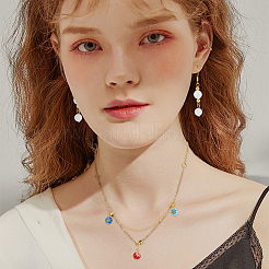 30 шт. стеклянные подвески миллефиори PALLOY-PH01855