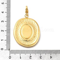 Овальные подвесные украшения из нержавеющей стали 304 с эмалью&nbsp;STAS-R159-47G-02