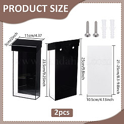 Акриловый уличный держатель брошюр&nbsp;AJEW-WH0077-047B