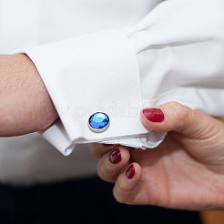 Плоские круглые латунные манжеты KK-PH0001-14