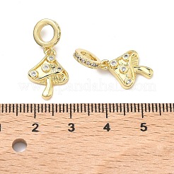 Латунь микропаве прозрачный кубический цирконий европейские подвески с подвесками&nbsp;KK-P345-36G