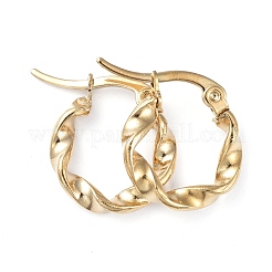 201 серьги-кольца из нержавеющей стали&nbsp;EJEW-I245-07C