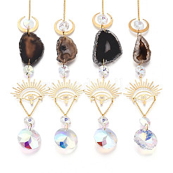 Ловцы солнца из латуни и хрусталя HJEW-G018-04A-G