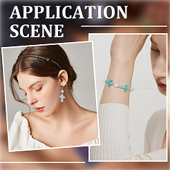 100 шт. 2-х цветные пластиковые бусины KY-SC0002-19