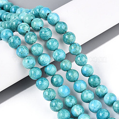 Окрашенные синтетические нити окаменелых бусин G-T139-8mm-66F