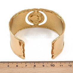 Браслеты-манжеты из нержавеющей стали 304 Moon BJEW-B157-01G