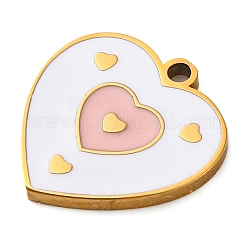 Подвески из нержавеющей стали 304 с эмалью&nbsp;STAS-M105-30G-02