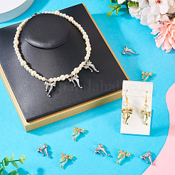 20шт 2 цвета подвески из сплава со стразами FIND-TA0007-86