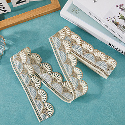 2.5 м полиэстеровой кружевной отделки&nbsp;OCOR-GF0005-01A