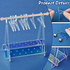 Акриловая стойка для хранения сережек в стиле лазерной вешалки ST-CJ0034-02
