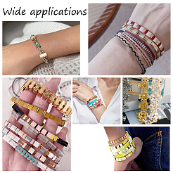 4 пакетик с покрытием из акрила/сплава многожильные звенья PACR-NB0001-07