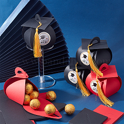 30шт 2 цвета бумажные коробки конфет CON-PH0002-52