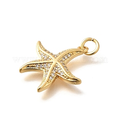 Латунные микропаве прозрачные подвески с фианитом KK-Q040-01C-G