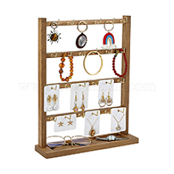 Деревянные стенды для ювелирных изделий ODIS-WH0078-32