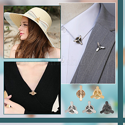 10 шт. 5 стиля броши-булавки из цинкового сплава&nbsp;JEWB-FG0001-46