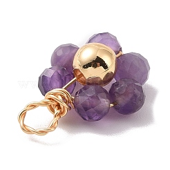 Подвески из бисера из натурального смешанного камня PALLOY-JF02103