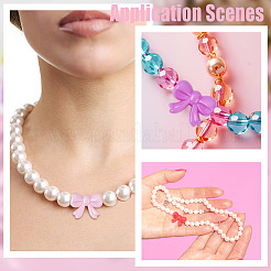 100шт 5 цвета непрозрачные акриловые бусины&nbsp;MACR-HY0001-16