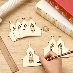 Дом мдф подвесные украшения WOOD-WH20008-12