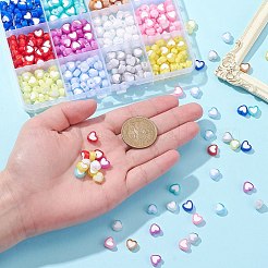 420шт 12 цвета прозрачные акриловые бусины&nbsp;TACR-CJ0001-64