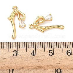 Латунные микро проложить кубического циркония подвески&nbsp;KK-A281-11G-01