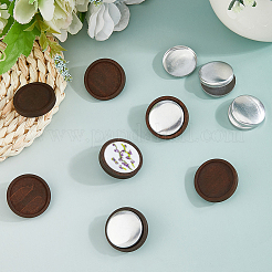 Наборы для самостоятельного изготовления круглых деревянных и алюминиевых брошей&nbsp;DIY-FH0009-69C