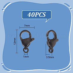 40 шт. карабины из нержавеющей стали 304&nbsp;STAS-UN0050-15