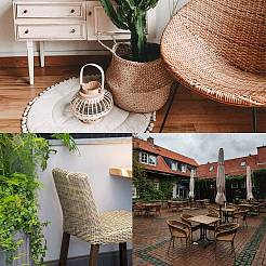 Пэ пластик имитация ротанга плетение&nbsp;KY-SZ0001-11B