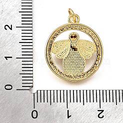 Латунные микропаве кубические цирконии АБС имитация жемчуга подвески&nbsp;KK-D328-05G