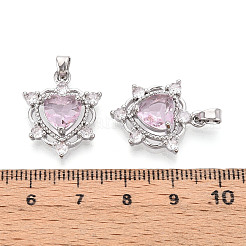 Латунные микро проложить кубического циркония подвески&nbsp;KK-N264-07P