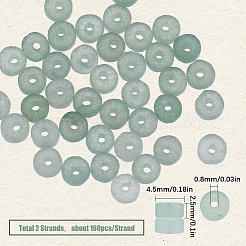 2 нити натуральных зеленых авантюриновых бусин нити G-SC0002-73