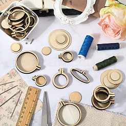 10 шт. 5 стиля деревянных пялец для вышивания&nbsp;DIY-CP0012-43B