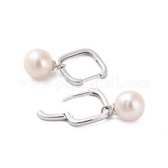 925 серебристая серьга обруча EJEW-H002-31P