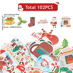 2 комплект из 2-х самоклеящихся ПВХ-наклеек с рождественской тематикой&nbsp;DIY-SC0032-86