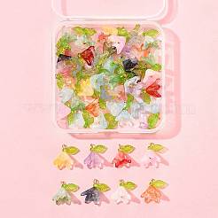 50шт прозрачные акриловые подвески PALLOY-FS00043-02