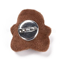 Брошь в виде пряничного человечка из хлопка&nbsp;LS-JEWB-A003-11