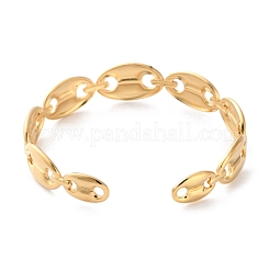 Браслеты-манжеты из нержавеющей стали 304 для женщин BJEW-K263-05G-08