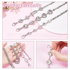 3 шт. 3-х стильные ремни для сумки из сплава с цепочкой и тросом&nbsp;FIND-WR0009-16