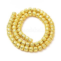 Гальванические бусины из натуральной лавы G-G984-10