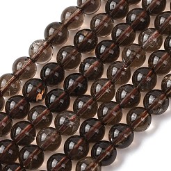 Природный дымчатый кварц нитей бисера&nbsp;G-G735-28-8mm