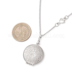 Кулон-медальон в форме сердца&nbsp;NJEW-JN05839