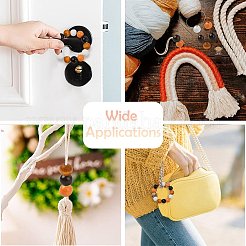 Крупный рогатый скот и круглые деревянные бусины&nbsp;WOOD-CJ0002-31