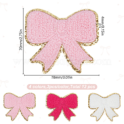 12 шт. 3-цветные полиэстеровые нитки для вышивки PATC-HY0001-61