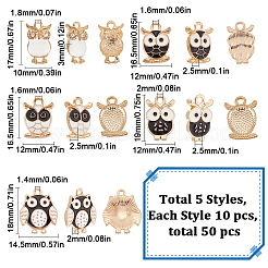 50шт 5 стиля подвески из сплава с эмалью&nbsp;ENAM-SC0004-19