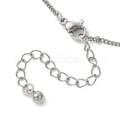 Изготовление браслета-спутника из нержавеющей стали 304&nbsp;AJEW-JB01578-02