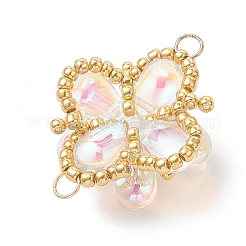 Подвески-соединители из стеклянных и бисера&nbsp;PALLOY-MZ01183