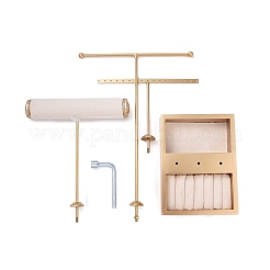 3-ярусные железные т-образные стойки для ювелирных изделий&nbsp;LS-ODIS-C008-01G