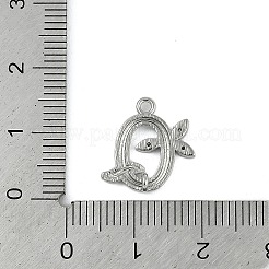 Латунные хрустальные стразы буквы звенья соединительные подвески KK-S395-06P-Q